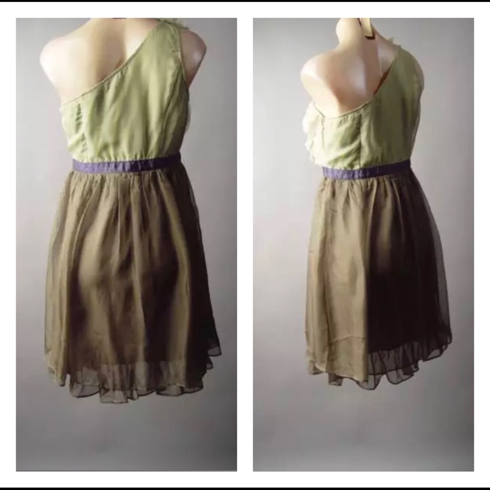 Final Sale One Shoulder Ruffled Dress - Picture 3 of 4